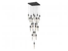 Avenue Lighting HF1904-25-AP-DBZ - Aspen  25 Light Multi  Pendant in Dark Bronze with Bubbled Crystal