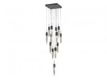 Avenue Lighting HF1905-13-AP-DBZ - Aspen  13 Light Multi  Pendant in Dark Bronze with Bubbled Crystal