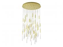 Avenue Lighting HF2051-FR-BB - Main Street  51 Light Frosted Glass Multi Pendant in Brushed Brass