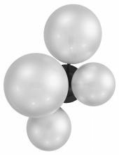 Avenue Lighting HF4244-BK-WHT - Delilah 19" Wall Sconce in Black with White Frosted Glass