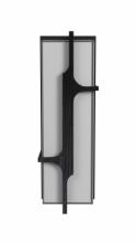 Avenue Lighting AV2618-BLK - Avenue Outdoor 18" Sconce with a Curved Geometric Black Frame