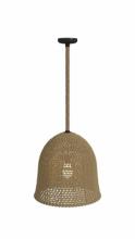 Avenue Lighting HF1007-RP - Malibu 20" Bell Natural Hemp Rope Pendant