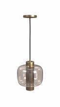 Avenue Lighting HF7812-AB - Cosmopolitan 12" Pendant in Aged Brass with Clear Glass