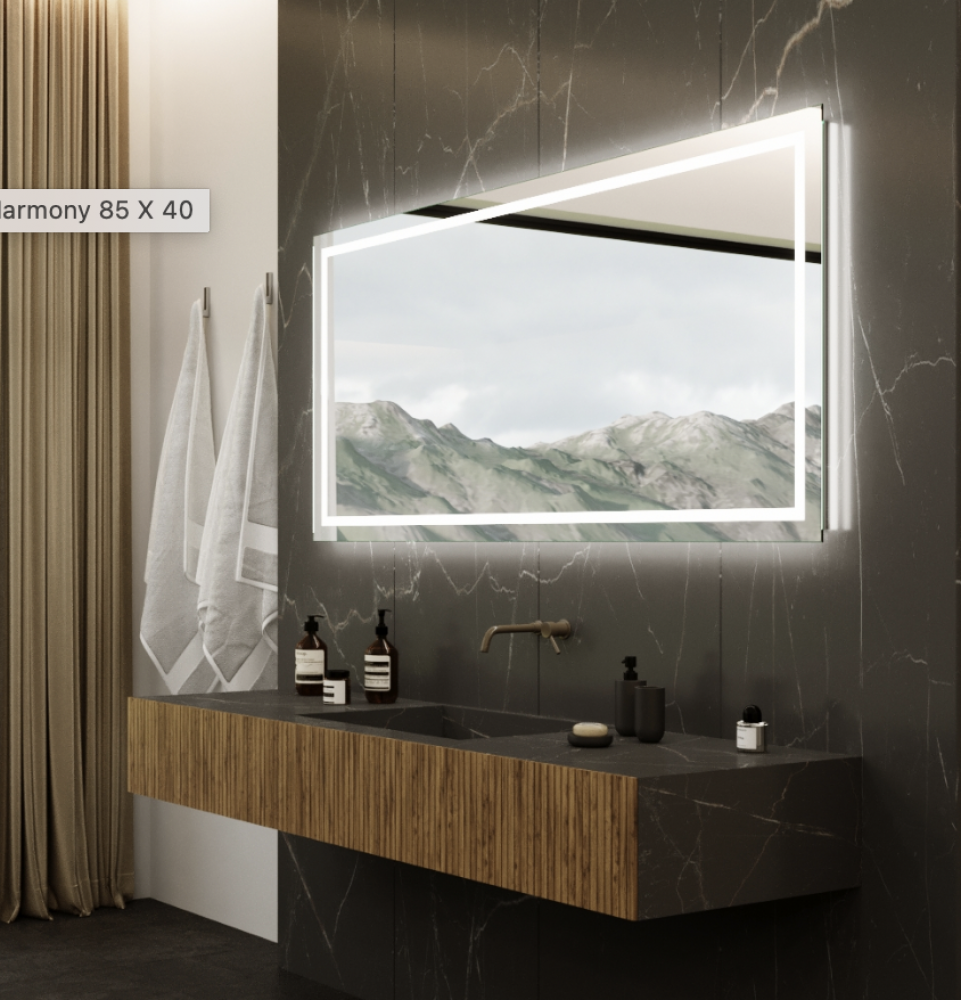 Backlit Harmony Mirrors (Frontlit and Backlit)