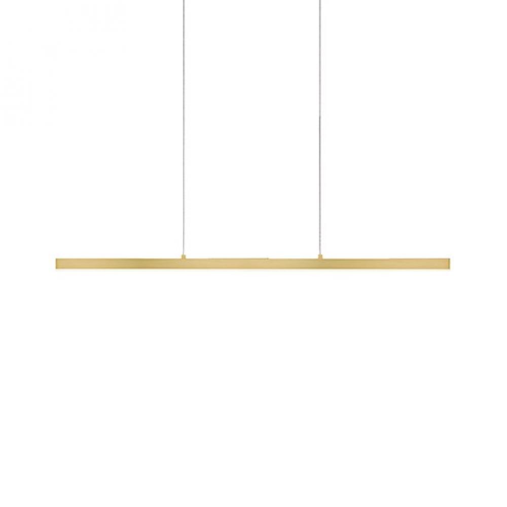 Vega 45-in Brushed Gold LED Linear Pendant
