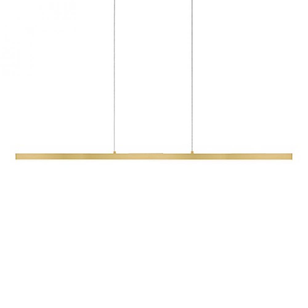 Vega 56-in Brushed Gold LED Linear Pendant