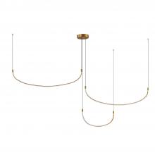 Kuzco Lighting Inc MP89370-BG - Talis 70-in Brushed Gold LED Multi Pendant