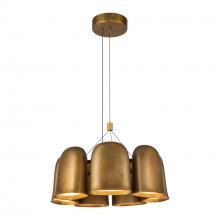 Kuzco Lighting Inc CH21120-VB-UNV - Bell 20-in Vintage Brass LED Chandelier