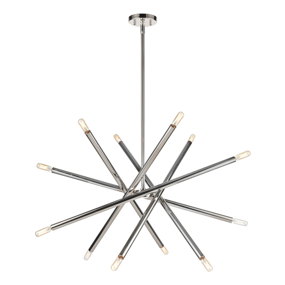 Mandelorian 32" 12-Light Adjustable Sputnik in Polished Nickel