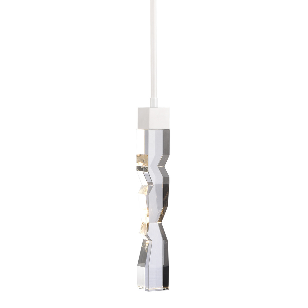 Mamadim 2"x2" LED Crystal Mini-Pendant in Matte White