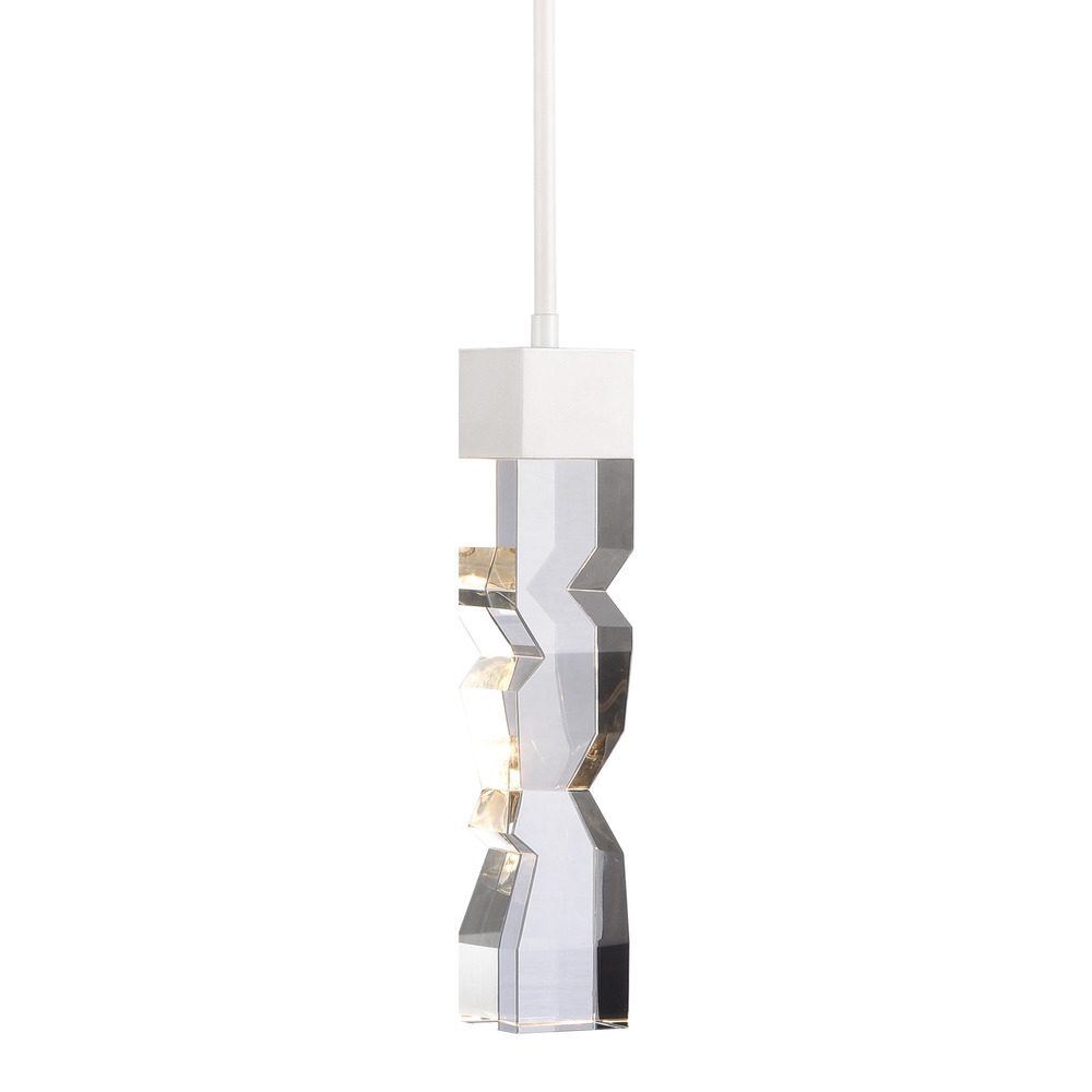 Mamadim 3"x3" LED Crystal Mini-Pendant in Matte White