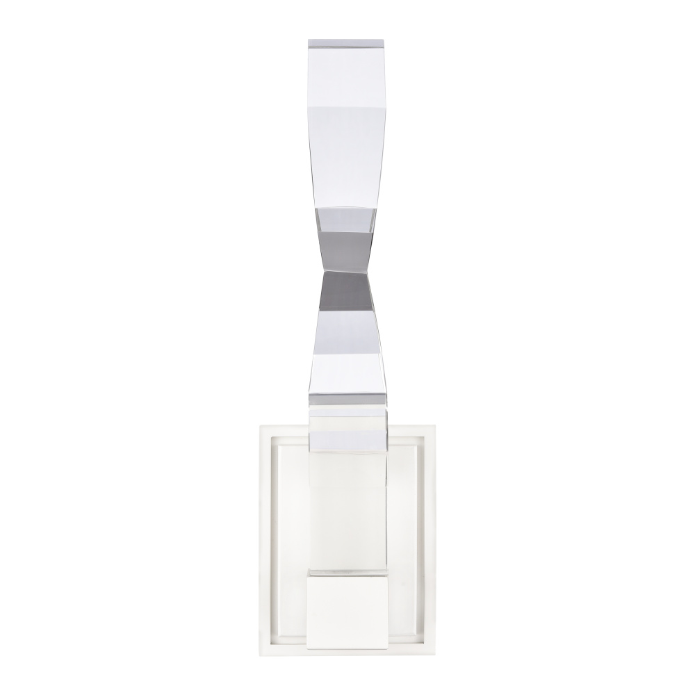Mamadim LED 2"x2" Single Crystal Wall Sconce in Matte White