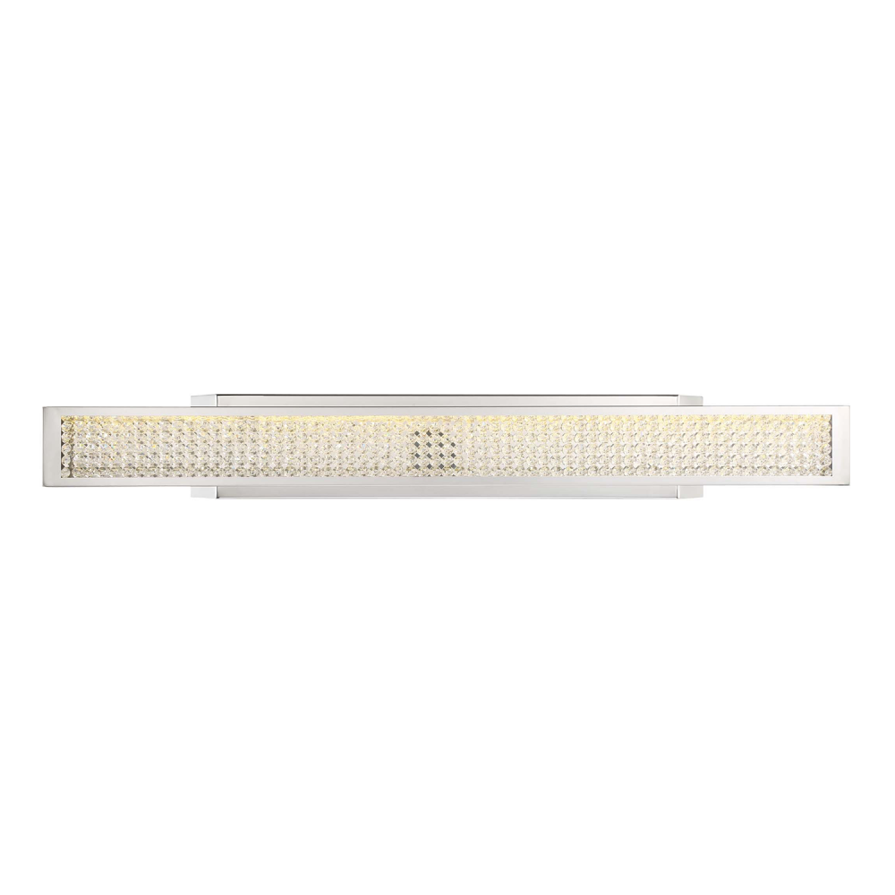 Polar 36" LED 4000K Crystal Wall Sconce in Chrome