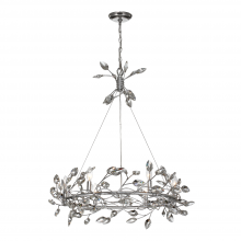 ZEEV Lighting CD10101-6-SL-CL - Misthaven 31" 6-Light, Organic Clear Crystal Chandelier in Silver