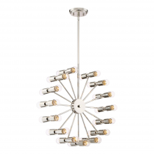ZEEV Lighting CD10181-30-PN - London 21" 30-Light Chandelier in Polished Nickel