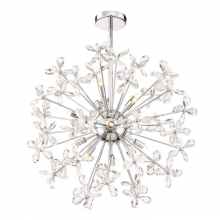 ZEEV Lighting CD10206-12-CH - Adelle 12-Light, 24" Crystal Sputnik in Polished Chrome