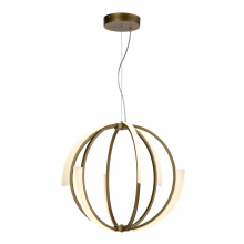 ZEEV Lighting CD10350-LED-AGB - Moonlight 26" LED Geo Sphere Chandelier in Aged Brass
