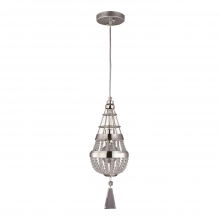 ZEEV Lighting MP40006-1-PN-CLC - Arbelos Clear Crystal Mini-Pendant in Polished Nickel