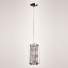 ZEEV Lighting MP40014-1-PN - Metropolis Vertical Crystal Mini-Pendant in Polished Nickel