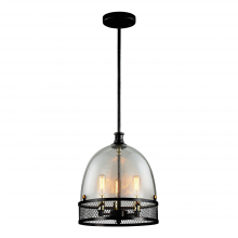 ZEEV Lighting P30035-3-DBZ - Theia 11" 3-Light, Boutique Glass Dome Pendant in Dark Bronze