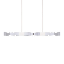 ZEEV Lighting PL11346-LED-49-2x2-MW - Mamadim 49" LED 4-Light, 2"x2" Crystal Linear in Matte White