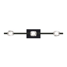 ZEEV Lighting VL10816-LED-3-28-BX - Diamante 28" LED 3-Light, Crystal Bath Bar in Oxide Black