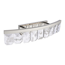 ZEEV Lighting VL11817-LED-38-PN - Odraz 38" Infused Clear Crystal Curved LED Vanity in Polished Nickel