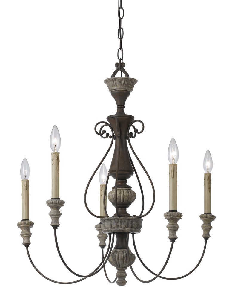 5 Ltg Williams Metal Chandelier