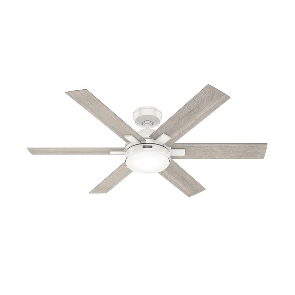 Hunter 52 in Georgetown HunterExpress Fresh White Ceiling Fan with LED Light Kit and Handheld Remote