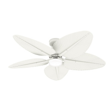 Hunter 52999 - Hunter 52 inch Tropic View Matte White Damp Rated Ceiling Fan with LED Light Kit and Wall Control