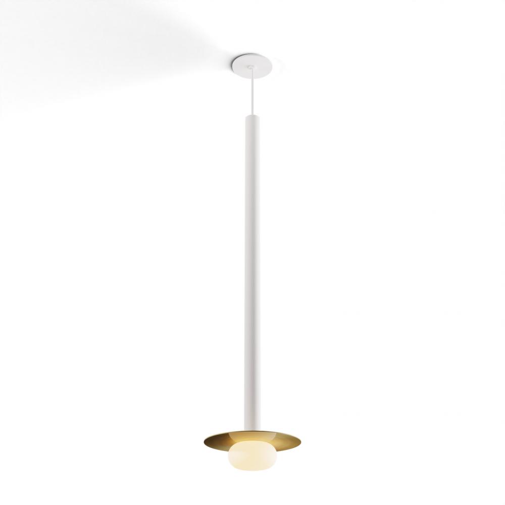 Combi Pendant 36" Single Unit Matte White with Matte White Canopy