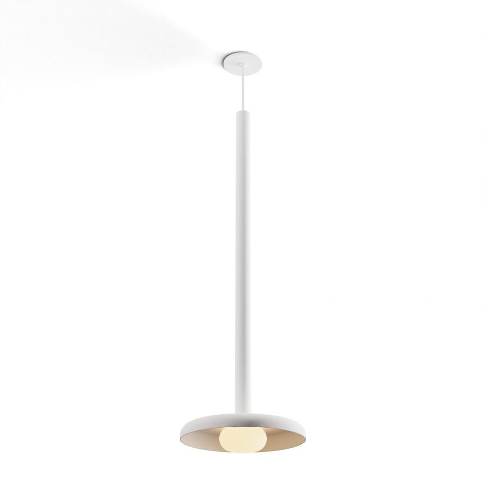 Combi Pendant 36" Single Unit Matte White with Matte White Canopy