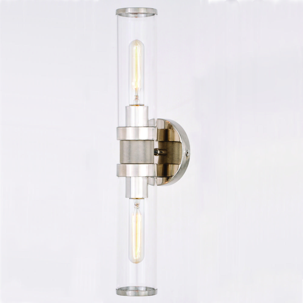 Levitt 2 Light Wall Light Polished Nickel