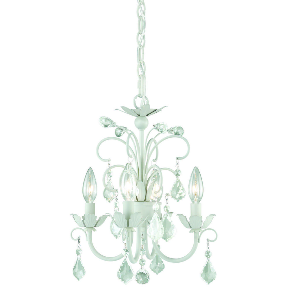 Ellie 4L Mini Chandelier Satin White
