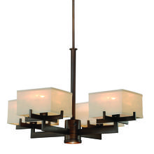 Vaxcel International H0043 - Canvas 5L Chandelier Venetian Bronze