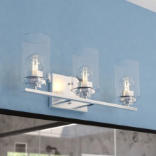 Vaxcel International W0528 - Park Ridge 20-in. W 3 Light Vanity Satin Nickel