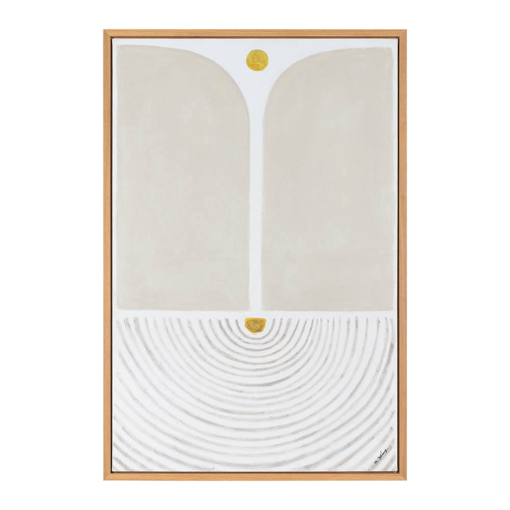 Martia 40" Wide Canvas Art, Off-white