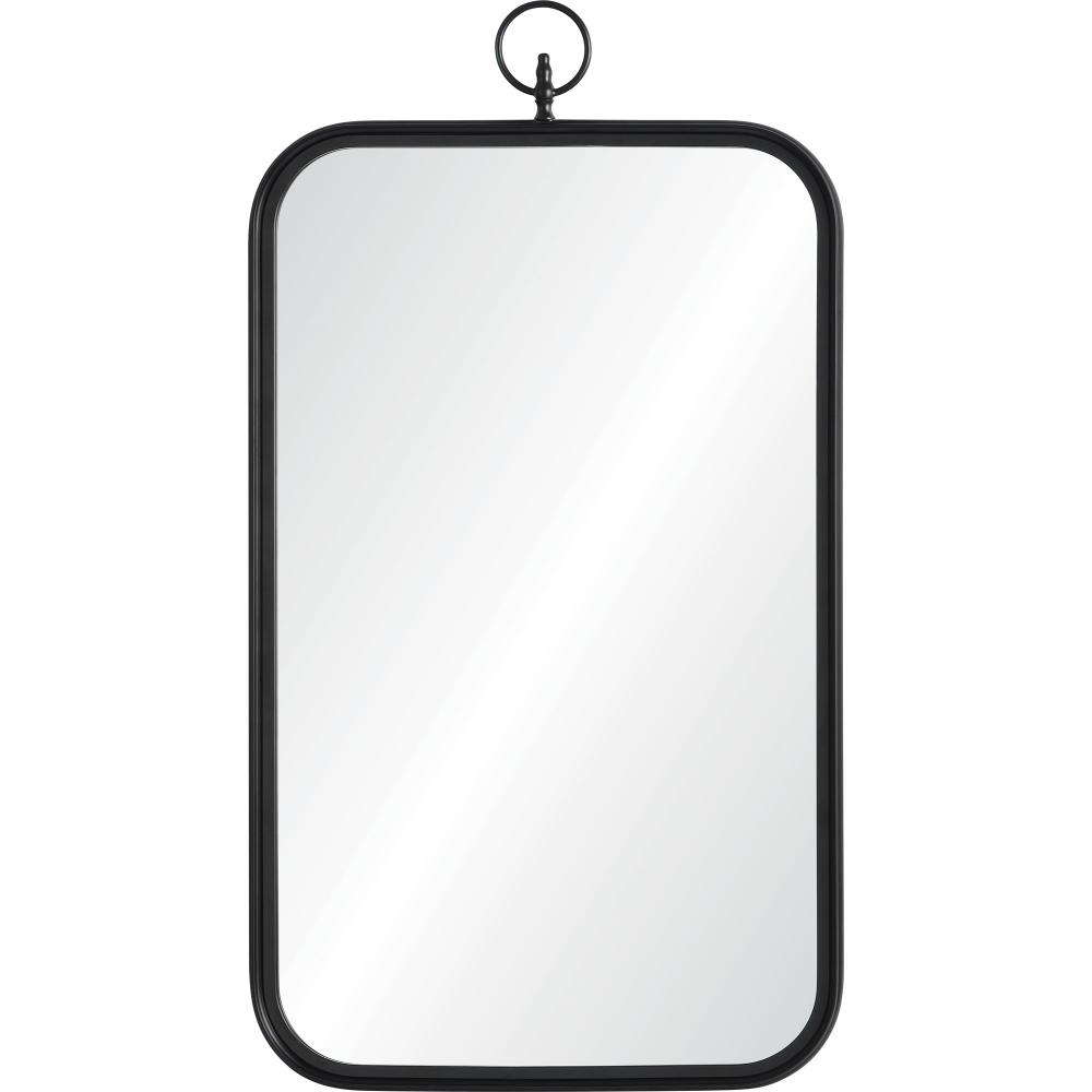 Priscilla 39.5" Tall Rectangle Wall Mirror, Black
