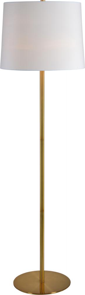 Radison 60" Length Floor lamp, Antique Brass