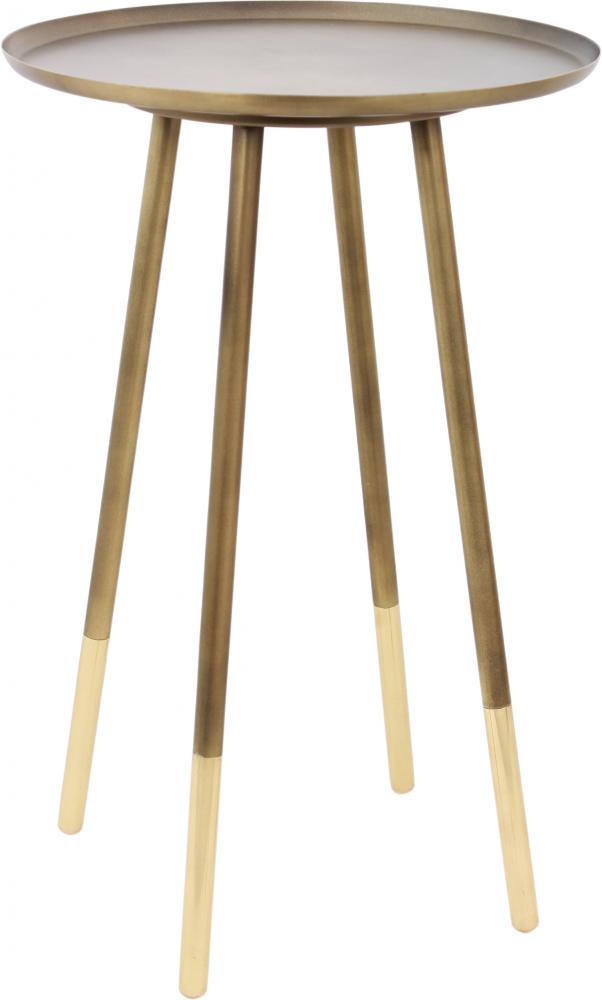 Pawn Indoor Iron Table, Antique Brass