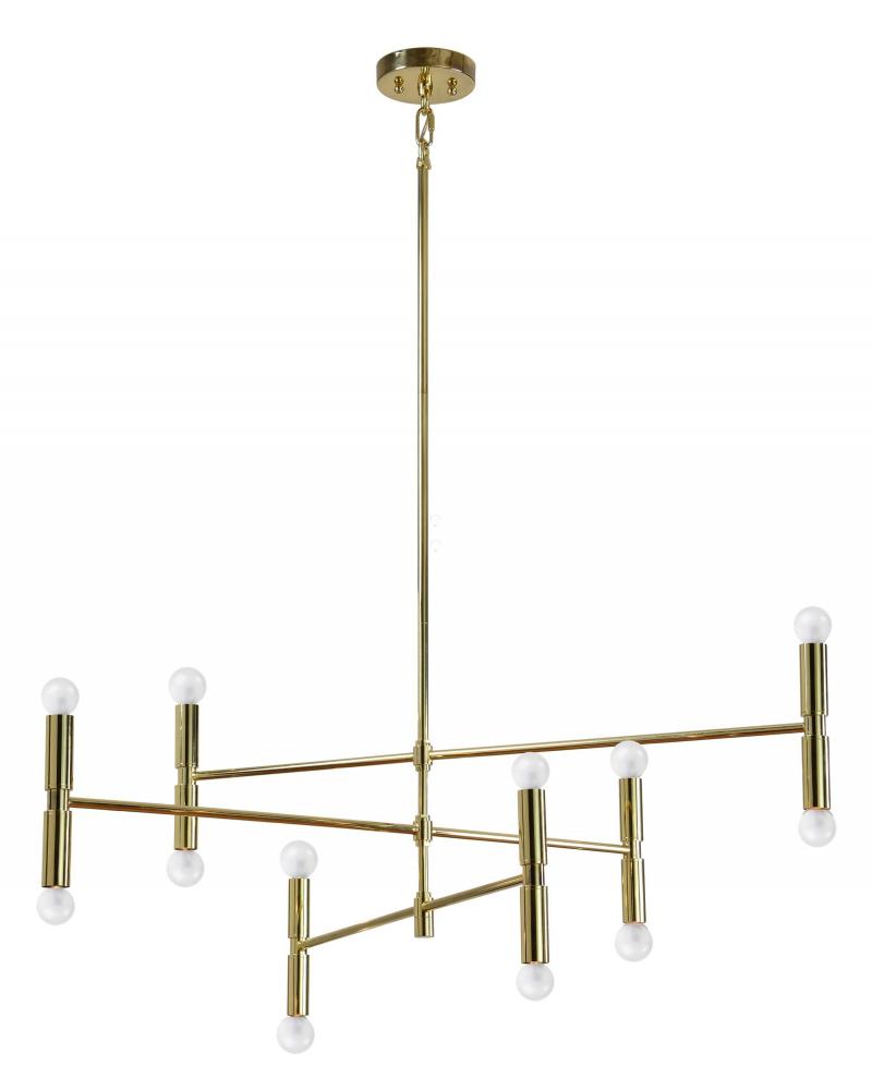 Axis 74.5" Length Ceiling Fixture, Gold