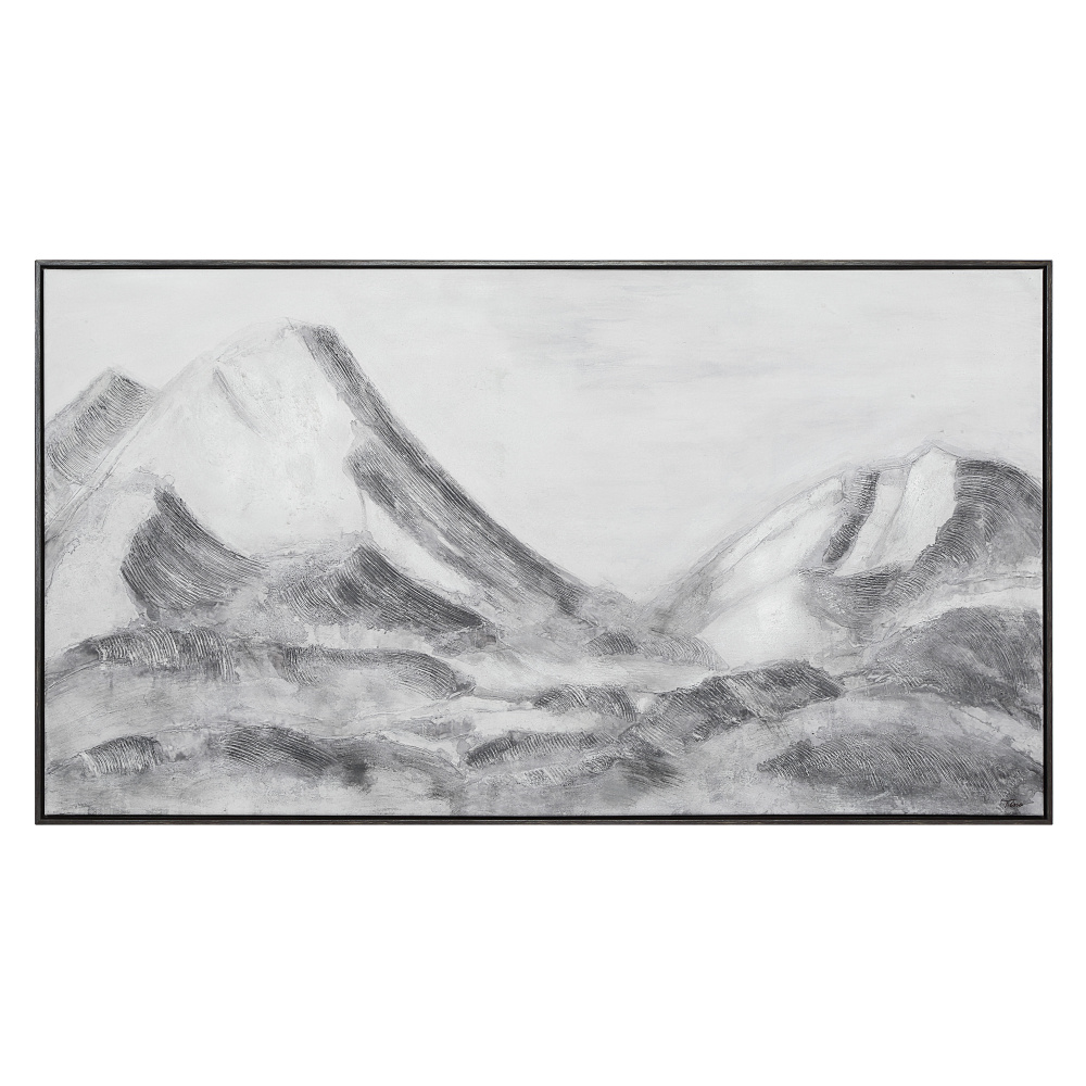 Romi 30" H x 55" W Canvas Art, Grey