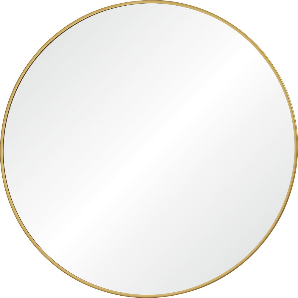 Alegre 30" Tall Round Wall Mirror, Yellow