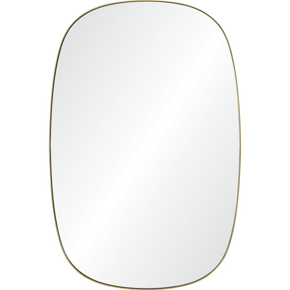 Gallegos 36" Tall Rectangle Wall Mirror, Yellow