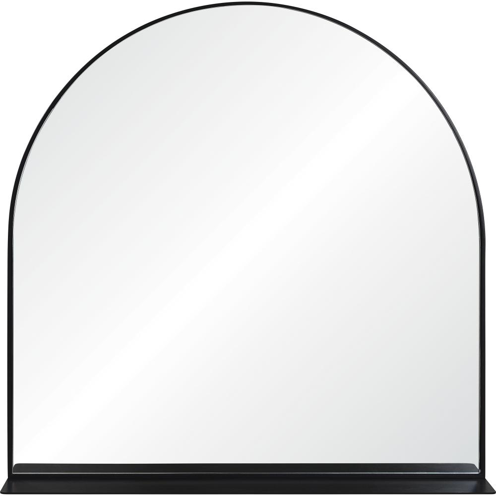 Wearstley 35" Tall Arch Wall Mirror, Black