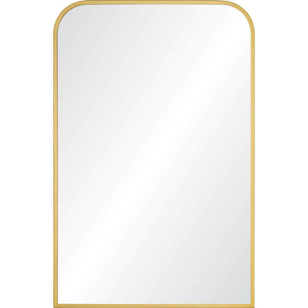 Merrimack 36" Tall Rectangle Wall Mirror, Yellow