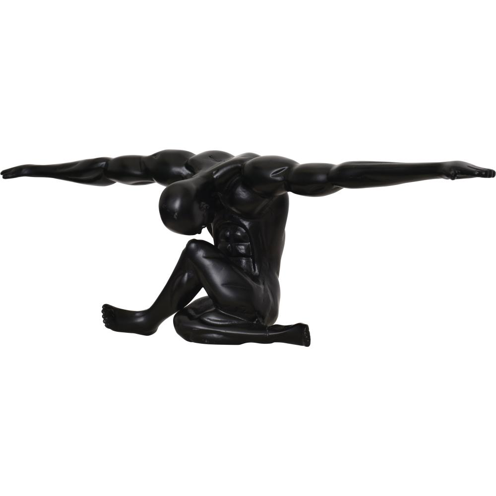 Mortal Indoor Aluminum Statue, Matte Black