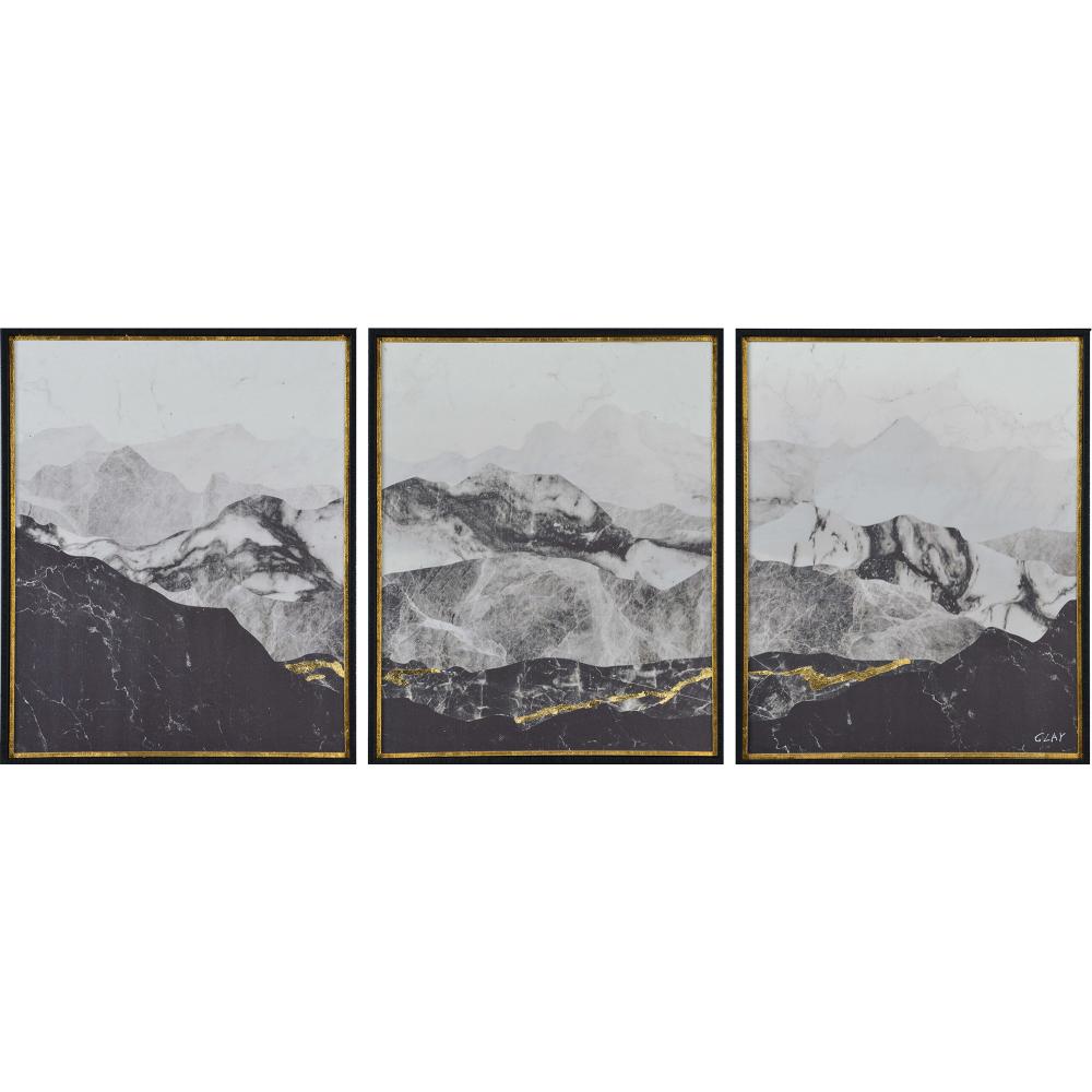 Manford 17.5" Wide Wall Art, Charcoal