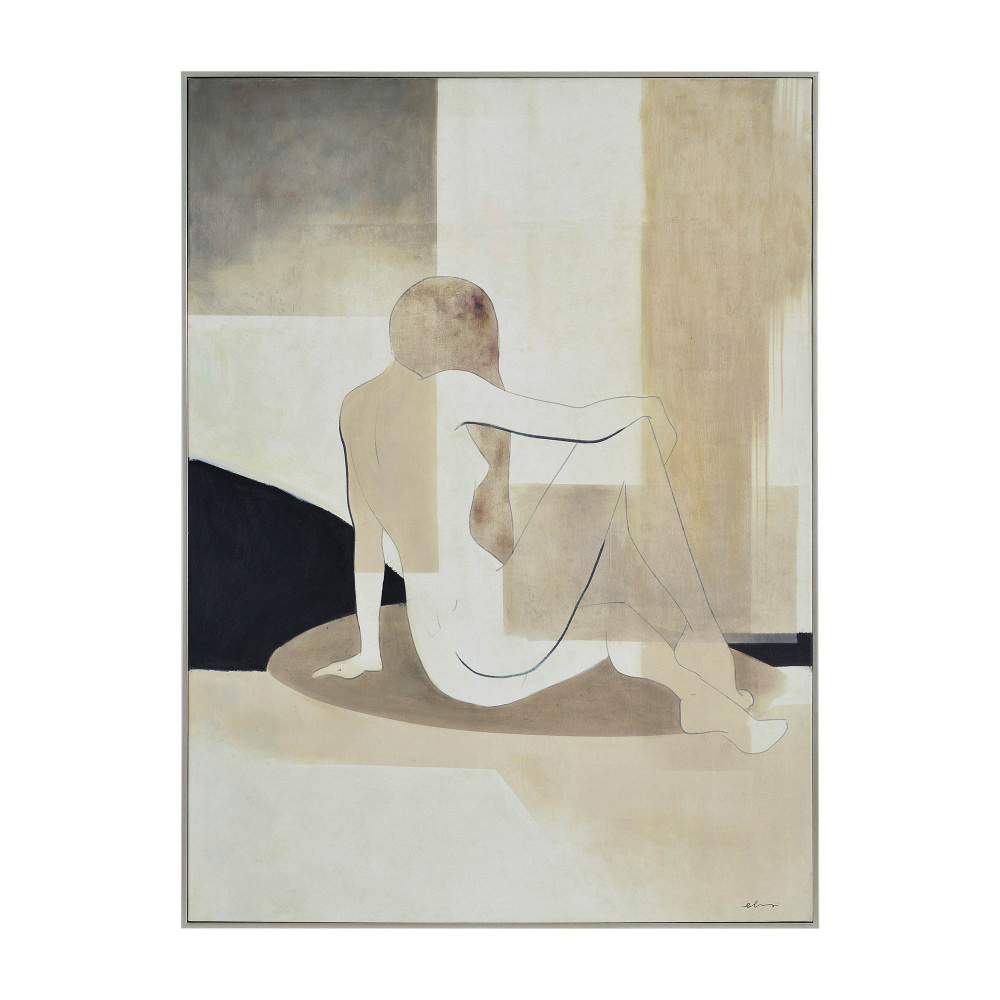 Avella 36" Wide Canvas Art, Beige