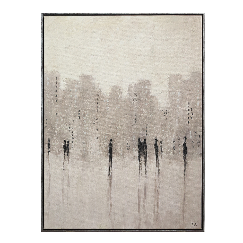 Storia 40" H x 30" W Canvas Art, Beige